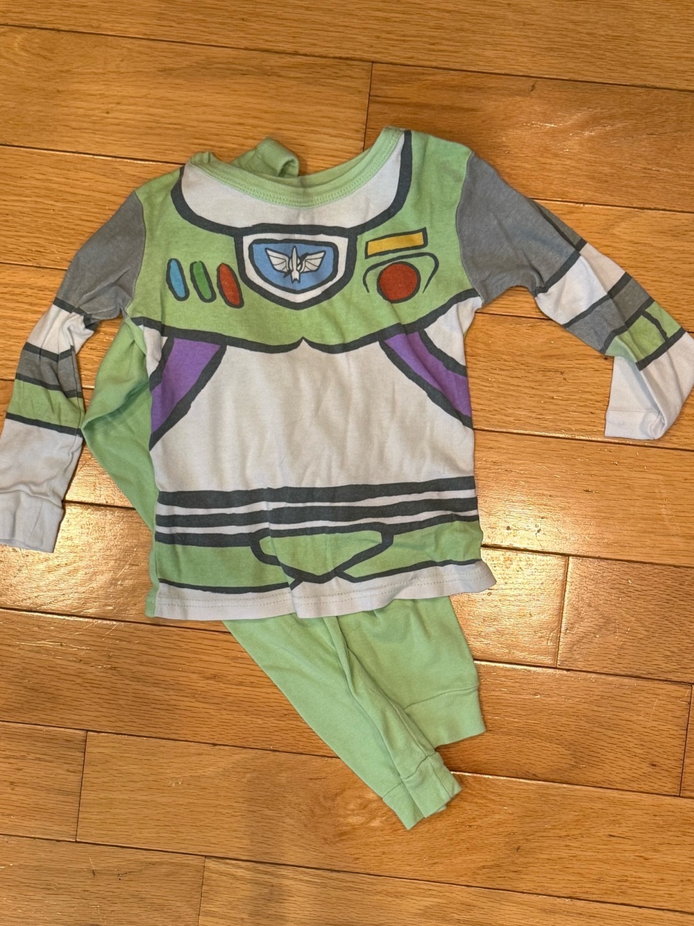 Fox Light Green and Gray Space Ranger Kids Pajama Set